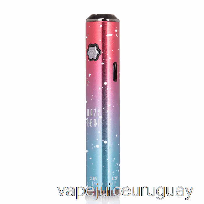 Dazzleaf Squarii Bottom Twist 510 Batería Coral Rosa / Azul Salpicaduras Vape Recargable